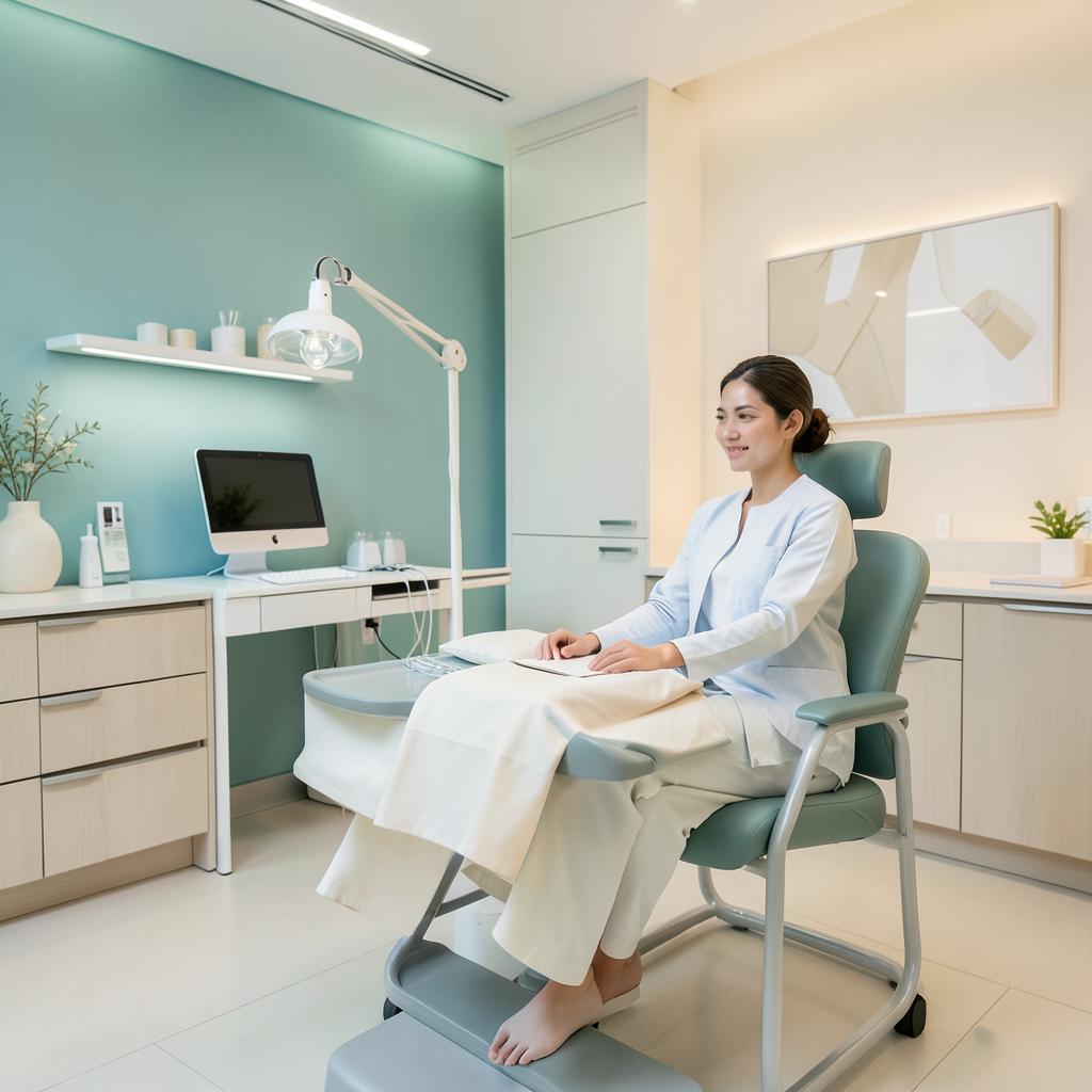 Consultório de estética com iluminação natural